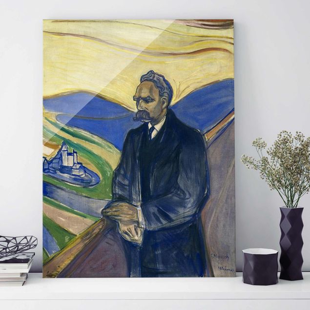Cuadros Expresionismo Edvard Munch - Portrait of Friedrich Nietzsche