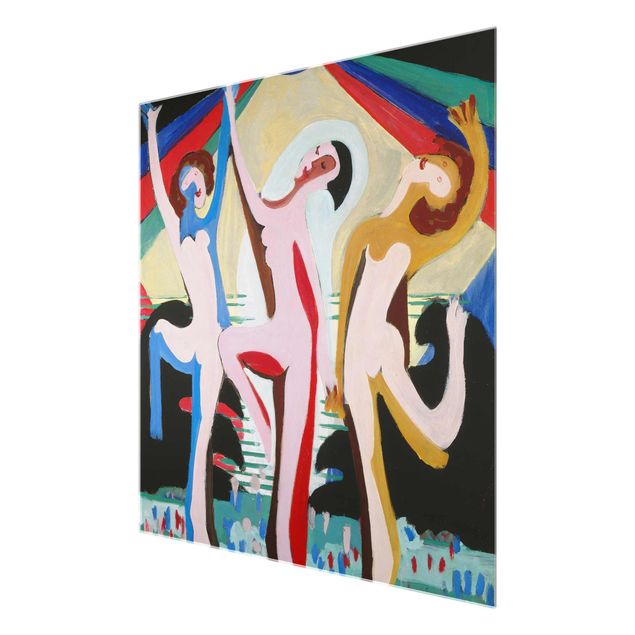 Láminas de cuadros famosos Ernst Ludwig Kirchner - colour Dance