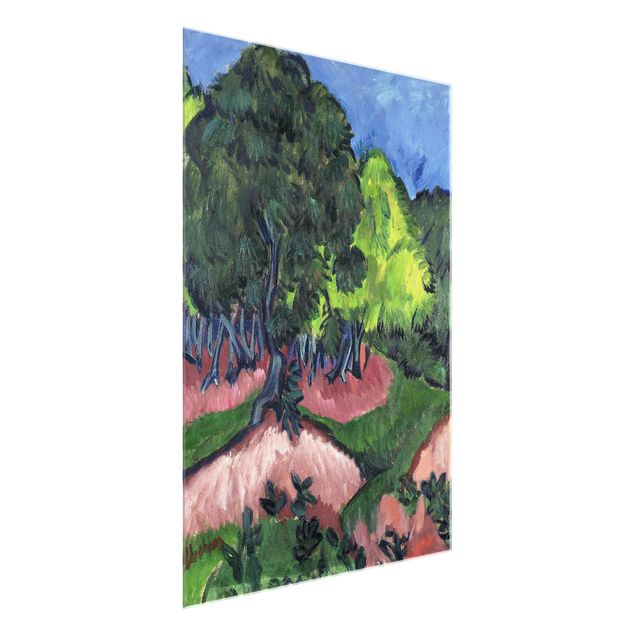 Cuadros árboles Ernst Ludwig Kirchner - Landscape with Chestnut Tree