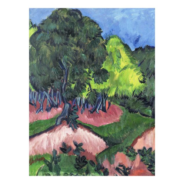 Cuadros paisajes Ernst Ludwig Kirchner - Landscape with Chestnut Tree