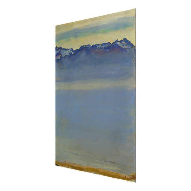 Cuadros paisajes Ferdinand Hodler - Lake Geneva with Savoyer Alps