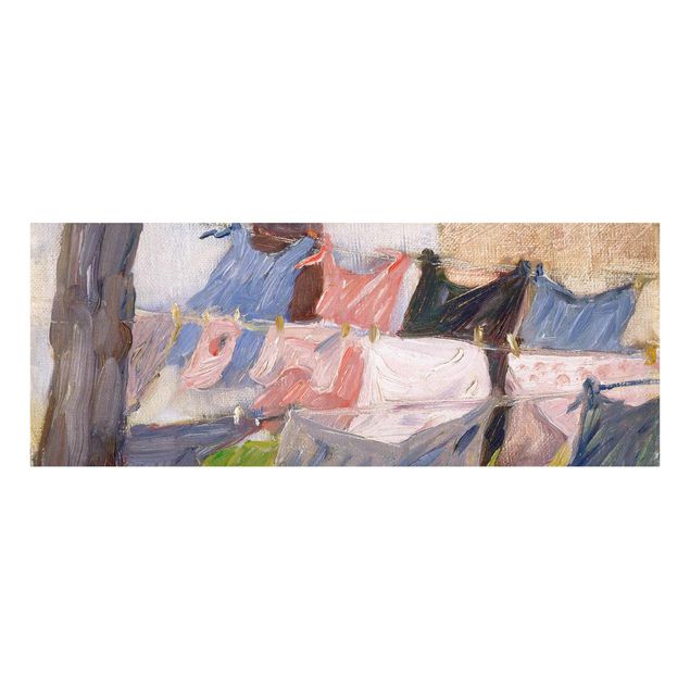 Láminas de cuadros famosos Franz Marc - Laundry Fluttering In The Wind
