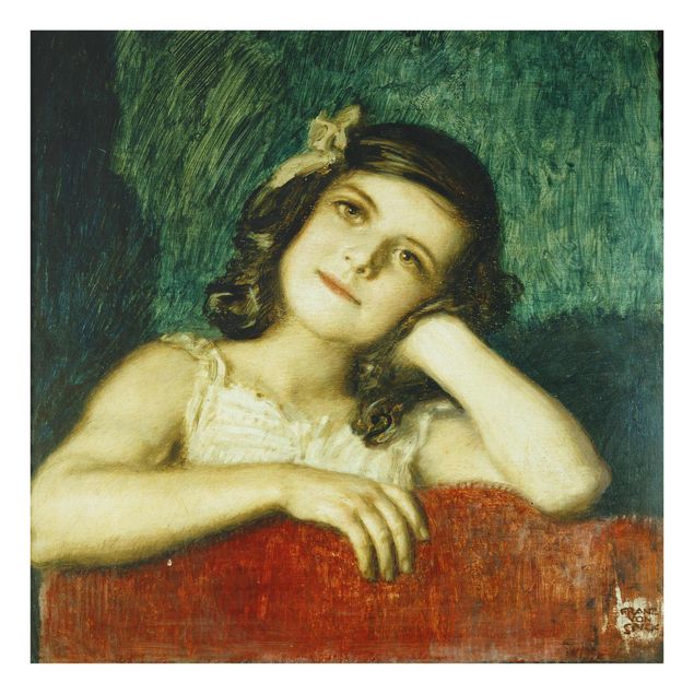 Cuadros famosos Franz von Stuck - Mary, the Daughter of the Artist