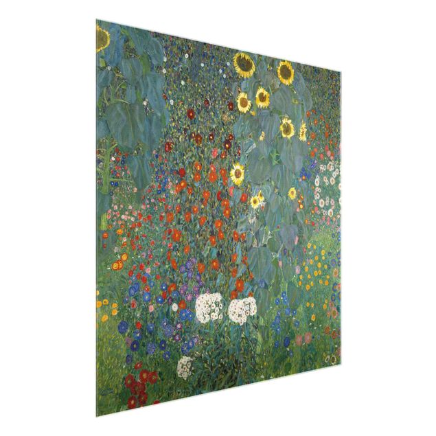 Cuadros famosos Gustav Klimt - Garden Sunflowers