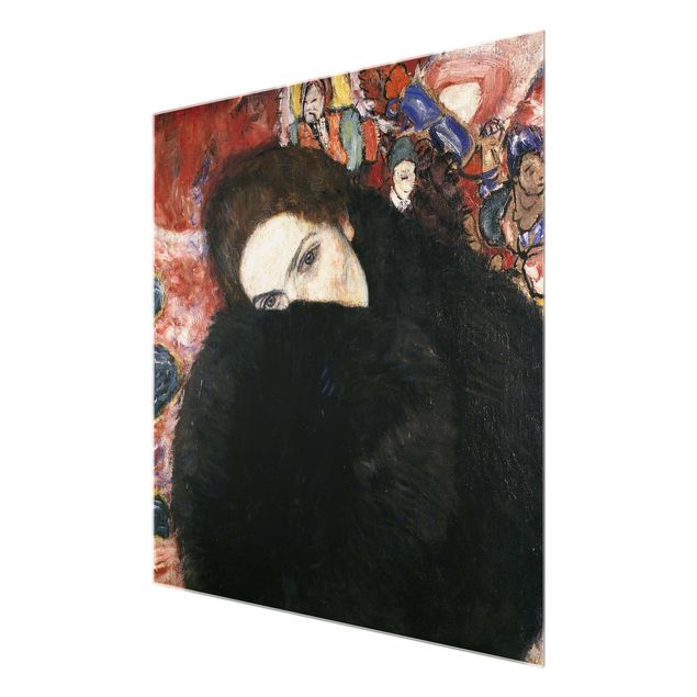 Cuadros retratos Gustav Klimt - Lady With A Muff