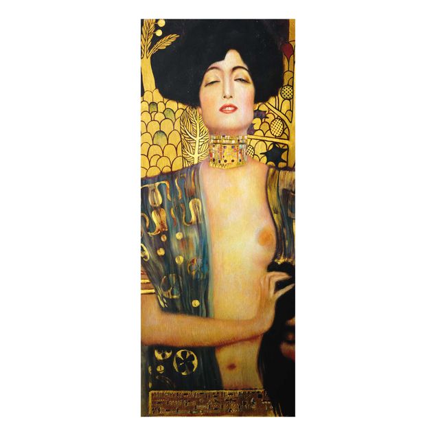 Cuadros de cristal desnudo y erótico Gustav Klimt - Judith I