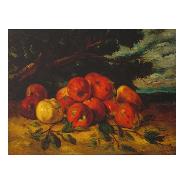 Cuadros bodegón Gustave Courbet - Red Apples At The Foot Of A Tree