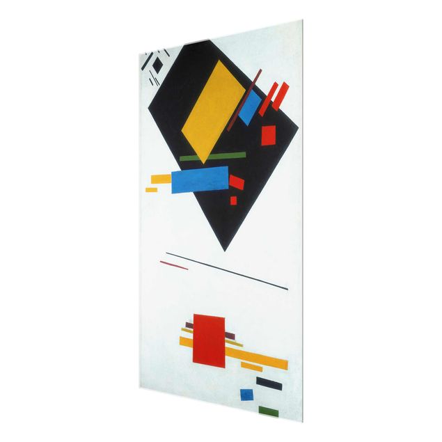 Cuadros abstractos modernos Kasimir Malewitsch - Black Trapezoid and Red Square (Suprematische Malerei)