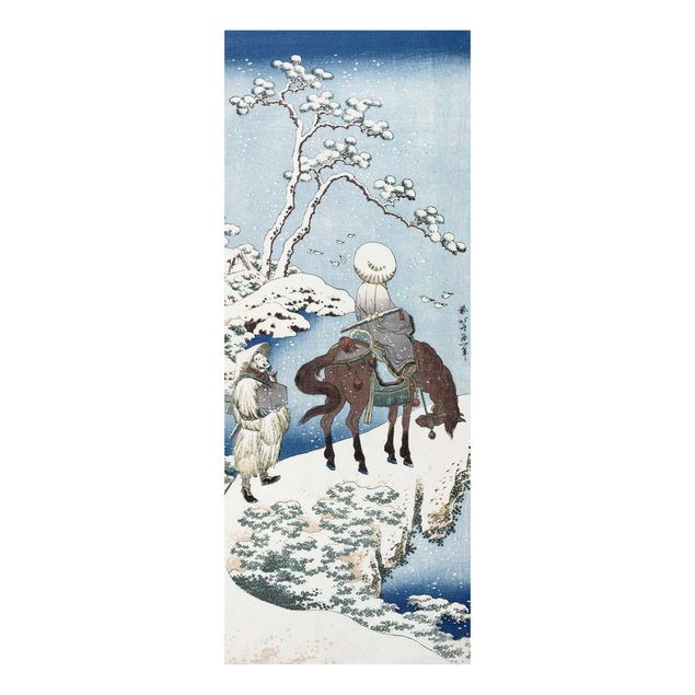 Cuadros de cristal paisajes Katsushika Hokusai - The Chinese Poet Su Dongpo