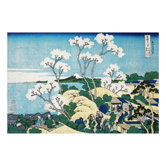 Cuadros de cristal paisajes Katsushika Hokusai - The Fuji Of Gotenyama