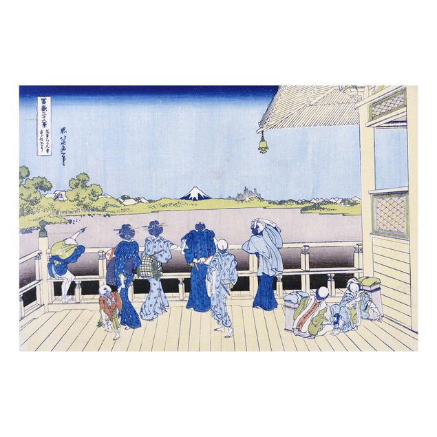 Estilos artísticos Katsushika Hokusai - The Sazai Hall in the Rakanji Temple