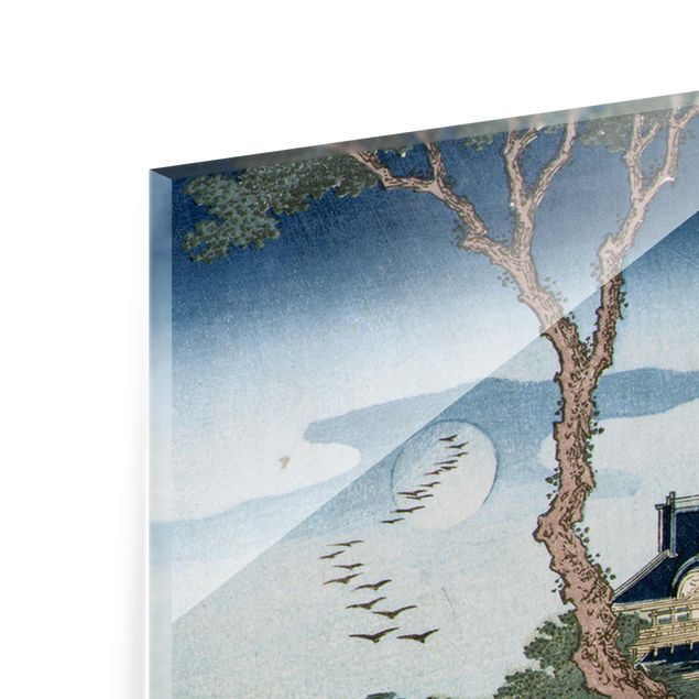 Cuadros famosos Katsushika Hokusai - A Peasant Crossing A Bridge
