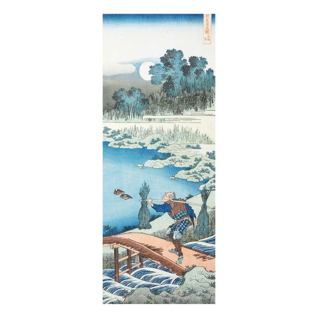 Cuadros de cristal paisajes Katsushika Hokusai - Rice Carriers (Tokusagari)