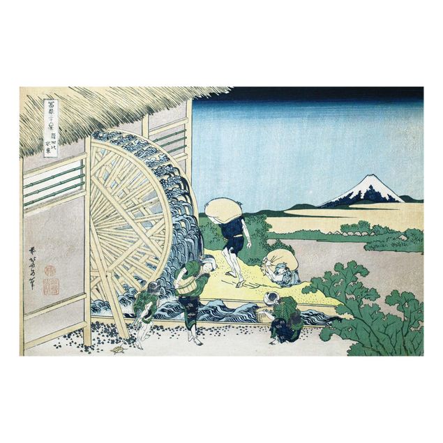 Cuadros modernos Katsushika Hokusai - Waterwheel at Onden
