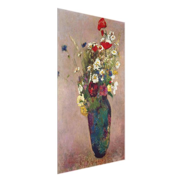 Reproducciones de cuadros Odilon Redon - Flower Vase with Poppies