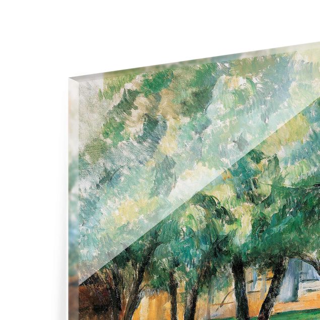 Cuadros de cristal paisajes Paul Cézanne - Farm In Normandy