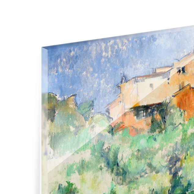 Cuadros de cristal paisajes Paul Cézanne - House And Dovecote At Bellevue