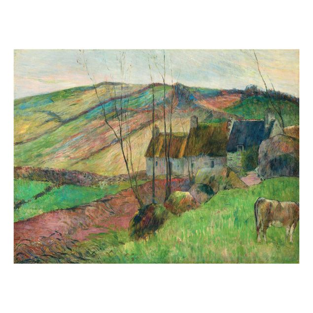 Estilos artísticos Paul Gauguin - Cottages On The Side Of Montagne Sainte-Marguerite