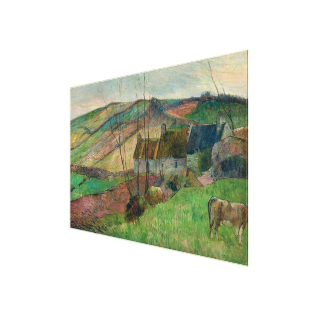 Cuadros montañas Paul Gauguin - Cottages On The Side Of Montagne Sainte-Marguerite