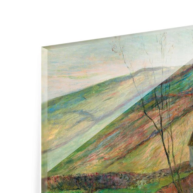 Cuadro con paisajes Paul Gauguin - Cottages On The Side Of Montagne Sainte-Marguerite