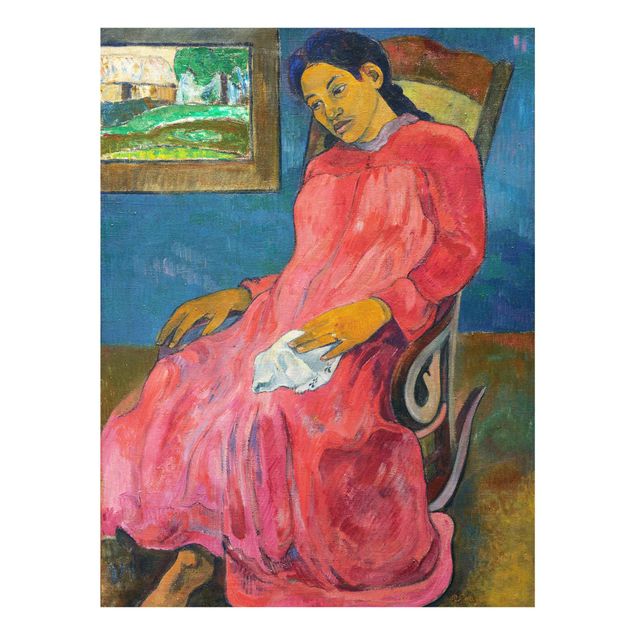 Láminas de cuadros famosos Paul Gauguin - Faaturuma (Melancholic)