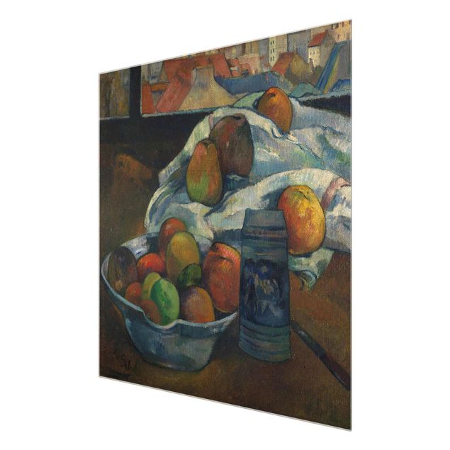Cuadros decorativos modernos Paul Gauguin - Fruit Bowl and Pitcher in front of a Window