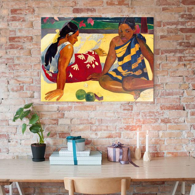 Cuadro del Impresionismo Paul Gauguin - Parau Api (Two Women Of Tahiti)