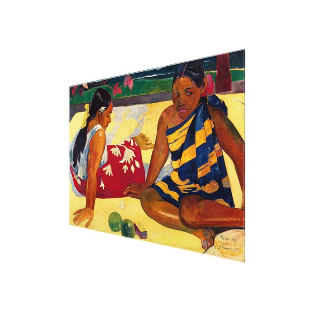 Cuadros de retratos Paul Gauguin - Parau Api (Two Women Of Tahiti)