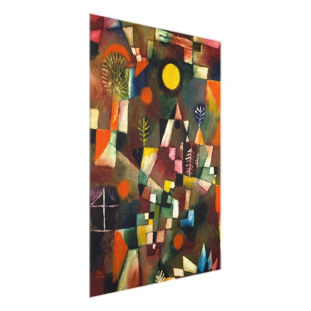 Cuadros de cristal abstractos Paul Klee - The Full Moon