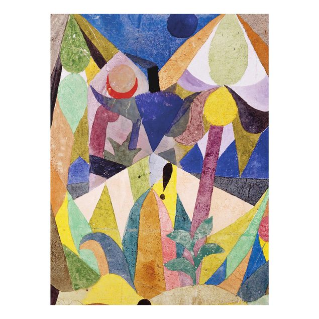 Cuadros de cristal paisajes Paul Klee - Mild tropical Landscape