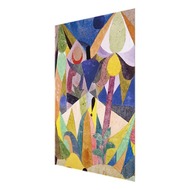 Cuadros de cristal abstractos Paul Klee - Mild tropical Landscape