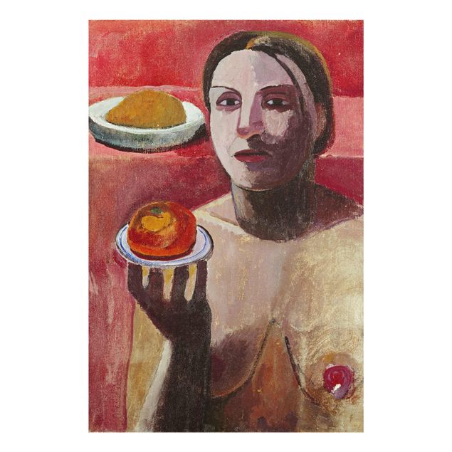 Reproducciónes de cuadros Paula Modersohn-Becker - Semi-nude Italian Woman with Plate