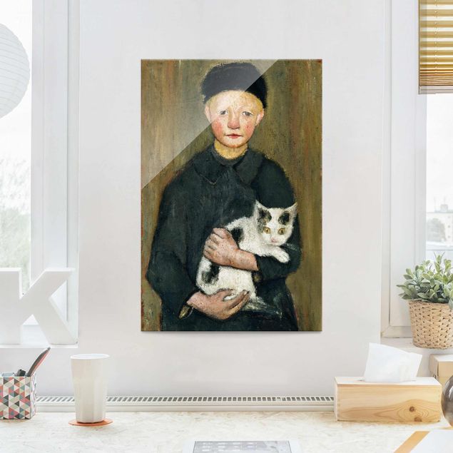 Decoración de cocinas Paula Modersohn-Becker - Boy with Cat