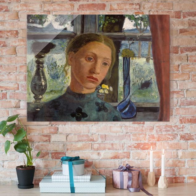 Cuadros de Expresionismo Paula Modersohn-Becker - Girl'S Head In Front Of A Window