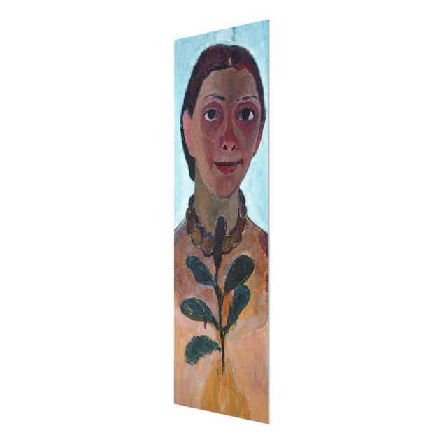 Cuadro retratos Paula Modersohn-Becker - Self-Portrait With Camellia Twig