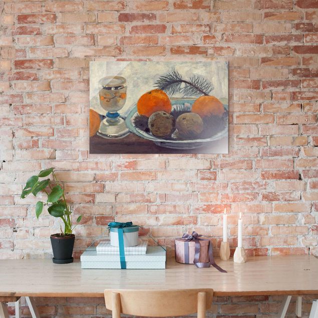 Decoración en la cocina Paula Modersohn-Becker - Still Life with frosted Glass Mug, Apples and Pine Branch
