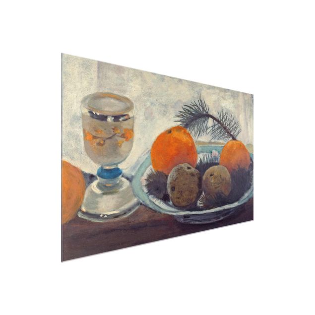 Estilos artísticos Paula Modersohn-Becker - Still Life with frosted Glass Mug, Apples and Pine Branch