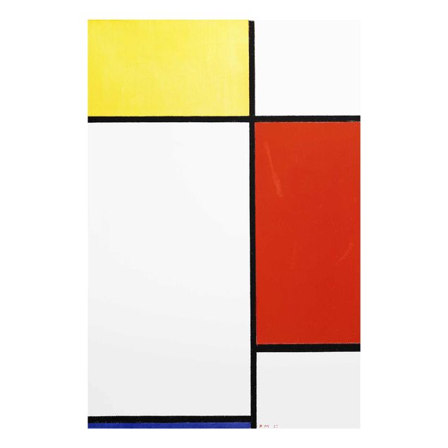 Cuadros de cristal abstractos Piet Mondrian - Composition I