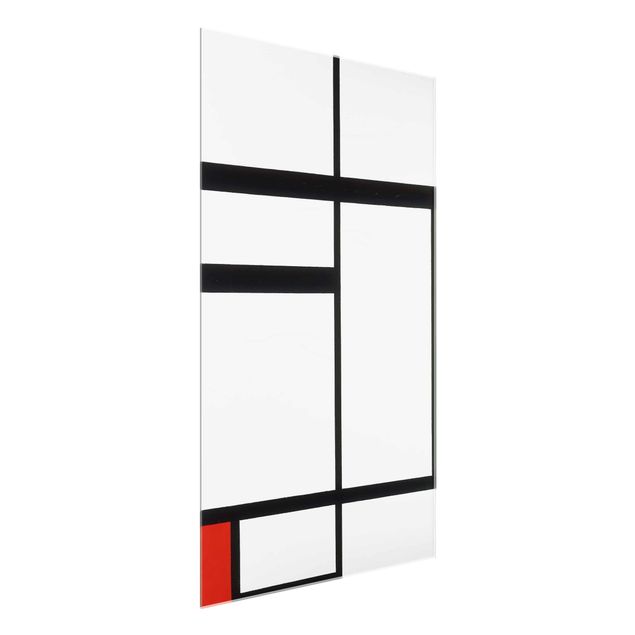 Estilos artísticos Piet Mondrian - Composition with Red, Black and White