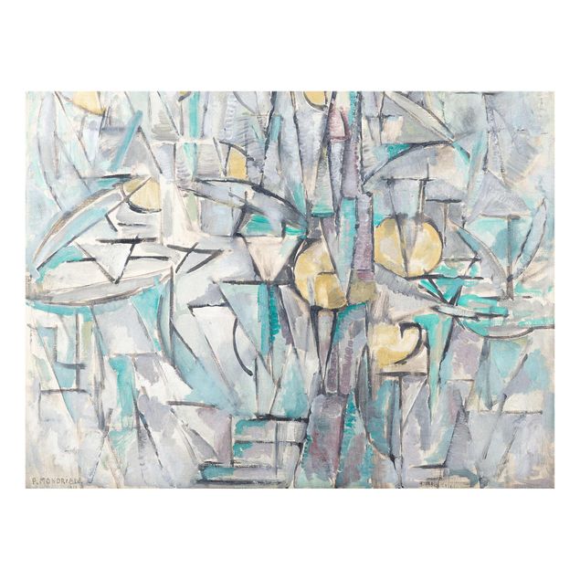 Cuadros de cristal abstractos Piet Mondrian - Composition X