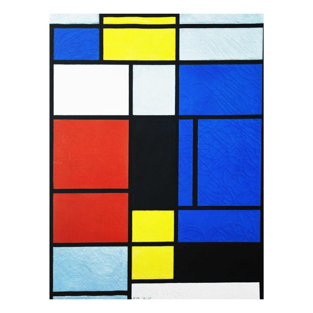 Cuadros de cristal abstractos Piet Mondrian - Tableau No. 1