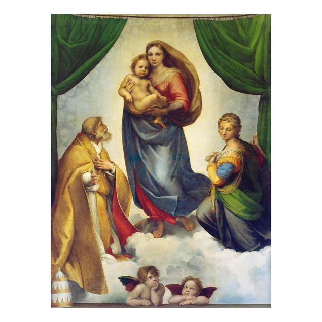 Láminas de cuadros famosos Raffael - The Sistine Madonna