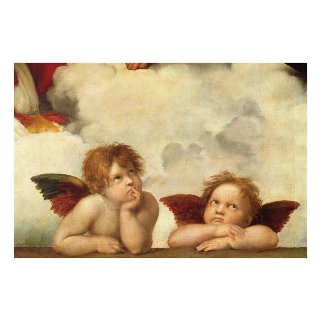 Cuadros de cristal espirituales Raffael - Two Angels. Detail from The Sistine Madonna