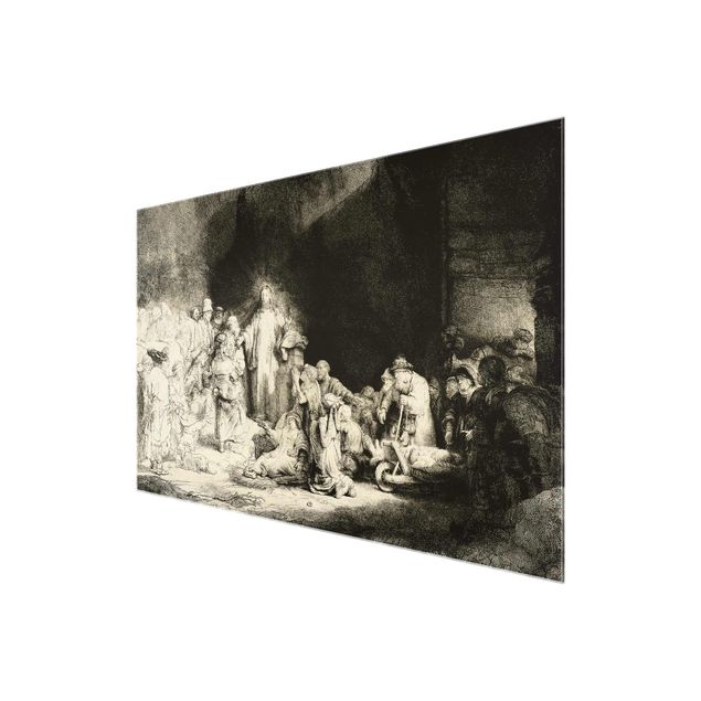 Láminas de cuadros famosos Rembrandt van Rijn - Christ healing the Sick. The Hundred Guilder