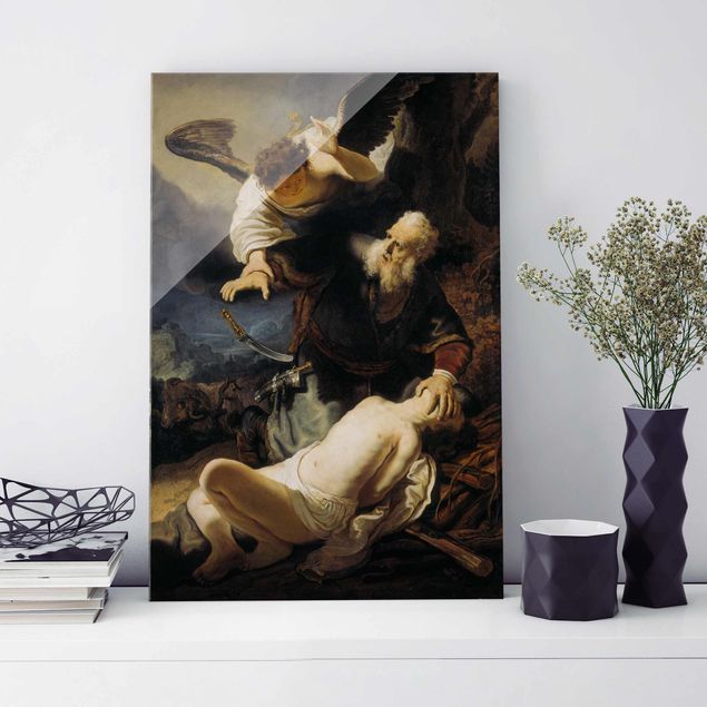 Cuadros de Barroco  Rembrandt van Rijn - The Angel prevents the Sacrifice of Isaac