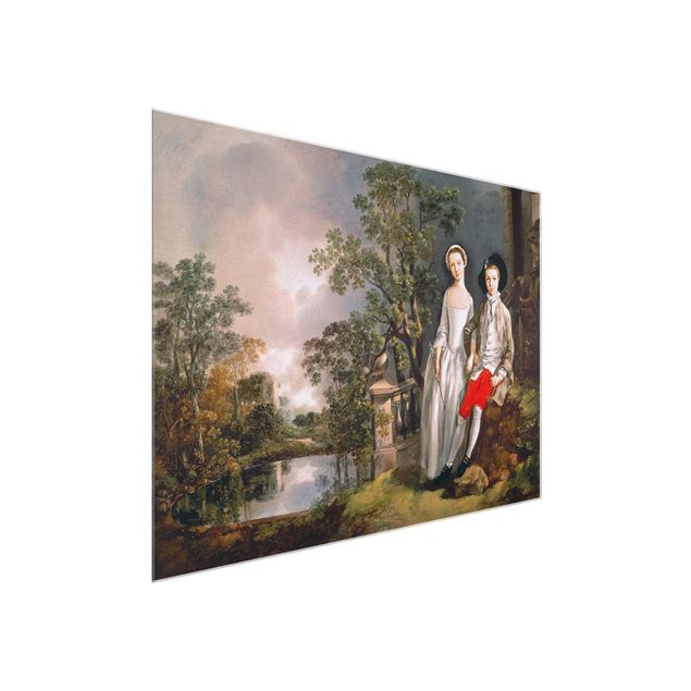 Láminas de cuadros famosos Thomas Gainsborough - Portrait Of Heneage Lloyd And His Sister