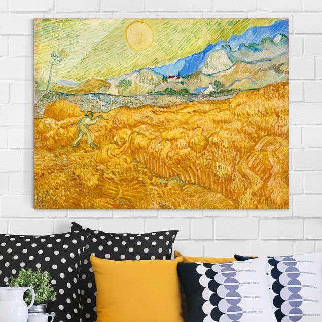 Decoración de cocinas Vincent Van Gogh - The Harvest, The Grain Field