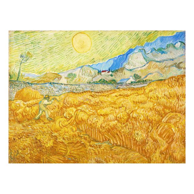 Reproducciones de cuadros Vincent Van Gogh - The Harvest, The Grain Field