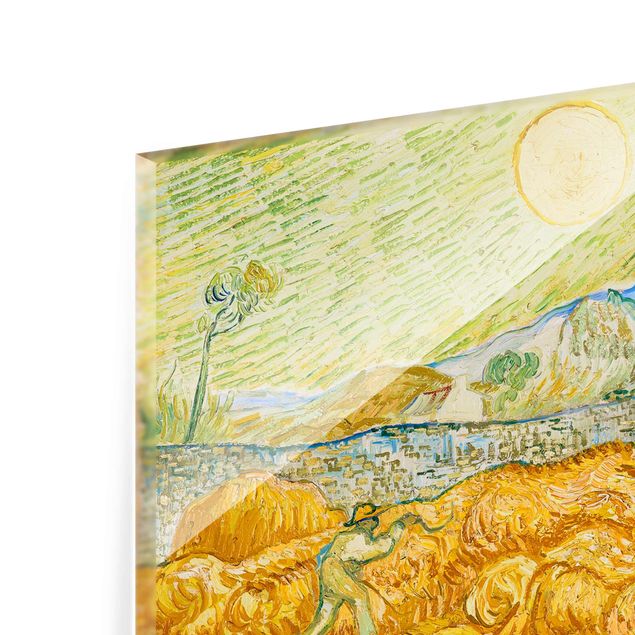 Cuadro con paisajes Vincent Van Gogh - The Harvest, The Grain Field