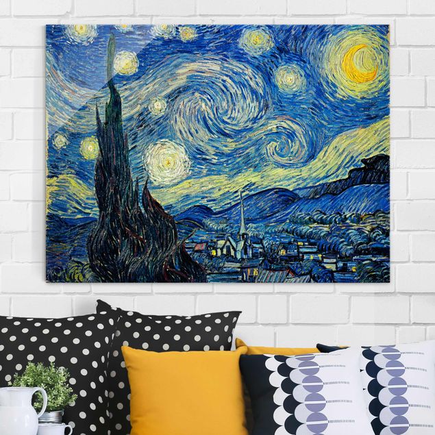 Cuadros de cristal Nueva York Vincent Van Gogh - The Starry Night